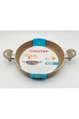 CANTEF24 CM YANMAZ YAPIŞMAZ ÇİFT SAPLI TEFLON TAVA SAHAN - 2