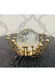 Furkan Dekoratif Metal Damlalı Cam Küre Gold Obje thumbnail 1