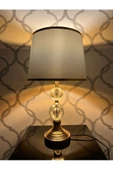 Furkan Kristal Küp Dekorlu Metal Abajur 53 X 30 - 3