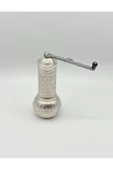 AKMETAL Kahve Öğütücü El Değirmeni Gümüş Renk Yeni Model - 1