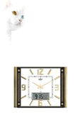 Galaxy Gold  Premium Termometreli ve Takvimli Duvar Saati T-711-g - 3