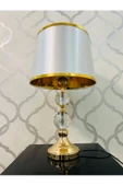 Furkan Kristal Küp Dekorlu Metal Abajur 53 X 30 - 2