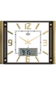 Galaxy Gold  Premium Termometreli ve Takvimli Duvar Saati T-711-g - 1