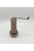 AKMETAL Kahve Öğütücü El Değirmeni Bakır Renk Yeni Model - 1