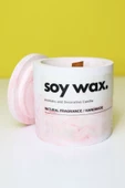 ESS Pembe Tasarım Bardak Soya Mumu - 1