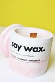 ESS Pembe Tasarım Bardak Soya Mumu - 4