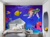 Su Altı Dünyası Çocuk Duvar Duvar Kağıdı Baskı thumbnail 3