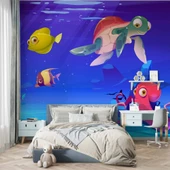 Su Altı Dünyası Çocuk Duvar Duvar Kağıdı Baskı thumbnail 4