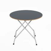 Eportatif Katlanır Masa ve 2 Adet Sandalye Seti Füme 1458 thumbnail 7