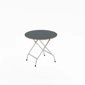 Eportatif Katlanır Masa ve 2 Adet Sandalye Seti Füme 1458 thumbnail 9