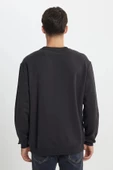 Lee Regular Fit Normal Kesim %100 Pamuk Bisiklet Yaka Antrasit Sweatshir - 4