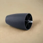 Mobilya Yükseltici Kanepe TV Ünitesi Koltuk Ayağı Baza Ayakları Siyah Oval Plastik Ayak 12 cm 4 Adet thumbnail 4