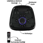 Goldmaster Enjoy 230 Şarjlı Radyolu Dj Box - 3