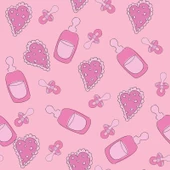 Biberon ve Emzik Bebek Odası Duvar Kağıdı Baskı thumbnail 6