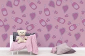 Biberon ve Emzik Bebek Odası Duvar Kağıdı Baskı thumbnail 5