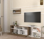 Dekorister Beste Tv ünitesi Beyaz-Ceviz thumbnail 3