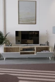 Mirobi Bravix Modern TV Ünitesi 3 Bölmeli Beyaz - 3