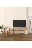 Mirobi Çok Şekilli Fonksiyonel Tv Sehpası, Dekoratif Sehpa-Kitaplık, Blok Tv Ünitesi, Rivoli - 3