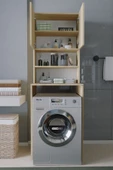 Mirobi Çamaşır Makinesi Dolabı Hayzum 180*066*55 Banyo Kiler Dolabı Rivoli - 2