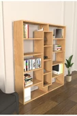 Mirobi Kiola 14 Bölmeli Dekoratif Açık Tasarım Kitaplık Modern Kitaplık Rivoli - 1