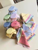 6lı Kareli Renkli Kokteyl Peçetesi Kahve Yanı Sunum Peçetesi, Kokteyl Peçetesi - 3