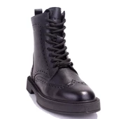 Hammer Jack 8309951 Clee Siyah Ortopedik Günlük Düz Topuk Deri Kadın Bot - 1