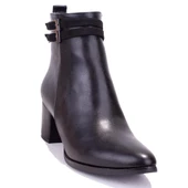 Dagoster DZA07-928565 Siyah Klasik Topuklu Kadın Bot - 1