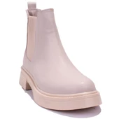 Dagoster DZA07-3892401 Bej Günlük Düz Taban Kadın Bot - 1