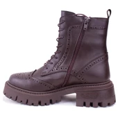 Dagoster DZA07-12531530 Kahve Günlük Düz Taban Kadın Bot - 3