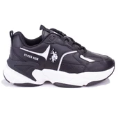 U.s Polo Assn Isabella Siyah Beyaz Ortopedik Günlük Kadın Spor Ayakkabı - 2