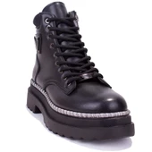 Dagoster DZA07-122435 Siyah Günlük Düz Taban Kadın Bot - 1