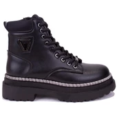 Dagoster DZA07-122435 Siyah Günlük Düz Taban Kadın Bot - 2