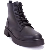 Dagoster DZA07-3892402 Siyah Günlük Düz Taban Kadın Bot - 1