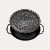 SÜREL Oval Tencere SİYAH 23 x 29 cm - 3