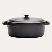 SÜREL Oval Tencere SİYAH 23 x 29 cm - 2