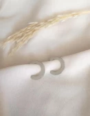 Küpe Kalın Halka Model Kadın Küpe Takı Aksesuar Nişan Düğün Kına Özel Gün thumbnail 1