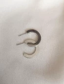 Küpe Kalın Halka Model Kadın Küpe Takı Aksesuar Nişan Düğün Kına Özel Gün thumbnail 4