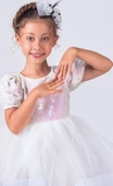 Kız Çocuk Pul Payet Balerin Model Elbise - 6