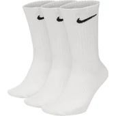 Nike Everyday Cushioned Erkek Beyaz 3Lü Çorap SX7676-100 - 1