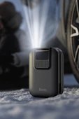 Hoco S53 Breeze Taşınabilir Çok Fonksiyonlu Dijital Göstergeli 2500 mAh Bataryalı Akıllı Kablosuz Hava Kompresörü thumbnail 5