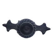 Antika Tarz Dekoratif Pirinç Çizgili Düğme - 35x100 mm, Büyük, Oksit - 1