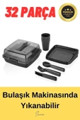 Lüx Piknik Sepeti 6 Kişilik Çatal Bıçak Bardak Tabak Piknik Mangal Kamp Seti 32 Parça - 3