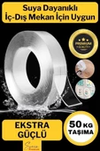 50 Kg Çift Taraflı Ekstra Güçlü Çok Amaçlı Tamir Silikon Bant Dış Mekan Montaj Bandı 18 Mm X 2 Mt thumbnail 1