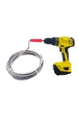 Pratik Ergonomik Matkap Ucu Boru Temizleme Ve Tıkanıklık Açma Spirali 3 Metre 2 Adet - 3