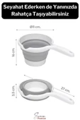Pratik Premium Katlanır Sert Plastik Koçero Maşrapa Su Kovası Bulaşık Yıkama Leğeni 1200 ml - 2