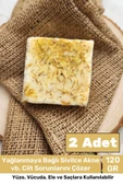 Özel %100 Doğal Güzel Kokulu El Yüz Saç Vücut Cilt Orijinal Bitkisel Safran Sabunu 120G - 2 Adet - 1