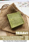 %100 Doğal Güzel Kokulu El Yüz Saç Vücut Cilt Orijinal Bitkisel Siirt Bıttım Sabunu 120G - 10 Adet thumbnail 1