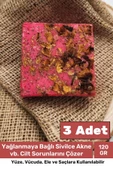 Özel Üretim %100 Doğal Güzel Kokulu El Yüz Saç Vücut Cilt Orijinal Bitkisel Gül Sabunu 120G - 3 Adet thumbnail 1