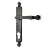 Antika Tarz Dekoratif Pirinç Misket WC Banyo Kapı Kolu - 245x34 mm, Oksit - 1