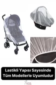 Yırtılmaz Dayanıklı Bebek Arabası ve Puset Sinekliği Bebek Koltuğu Sivrisinek Haşere Koruyucu - 3